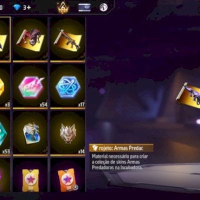 Conta de ff nvl 65 antiga