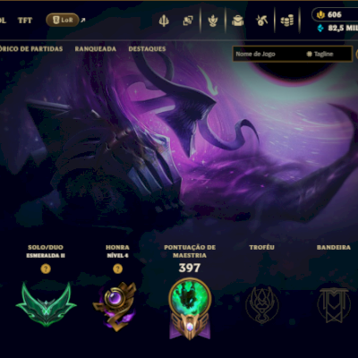 [LOL] Esmeralda 2 | Todos Champions | 132+ Skins | Bônus Valorant