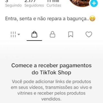 Conta nova com mais de 2 mil seguidores, tik tok shopp já ativo só cadastrar