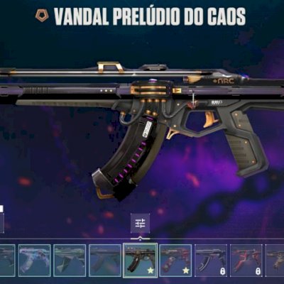 Conta valorant - com vandal kuronami, prelúdio do caos e etc