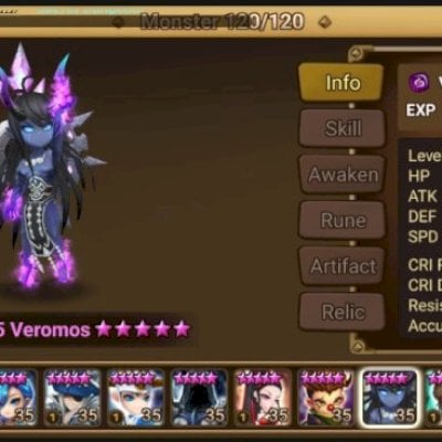 Conta Global Lv50 com Seara + Abellio + Veromos | 2 Nat5 + 6★ | A017