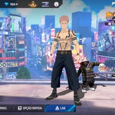 Conta FF com Skin do Sukuna, Punho e Duas evolutivas