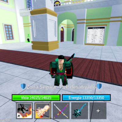 Conta de blox fruits com CDK gameped raça v4 e dough v2