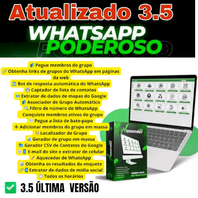 WA SENDER 3.5 VERSÃO MAIS ATUALIZADA