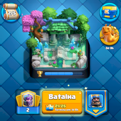 Conta CR: Arena 18, 114 cartas, 7 evoluções e 6 fragmentos de evolução etc..