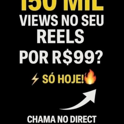 150 MIL VIEWS NO INSTAGRAM/ 150K DE VISUALIÇÕES SÓ HOJE PROMOÇÃO