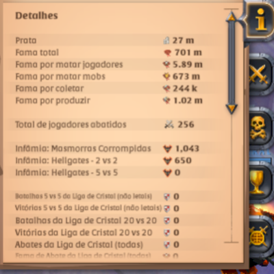 CONTA ALBION ONLINE - 701 FAMA TOTAL