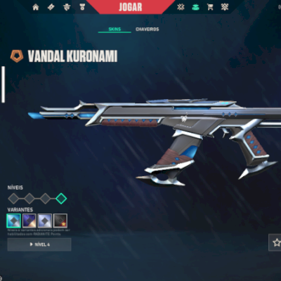 CONTA VALORANT COM SKINS TOPS