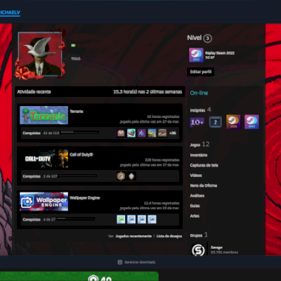 Conta steam!! Hogwarts Legacy, Euro truck, Gta 5, The crew 2 etc...