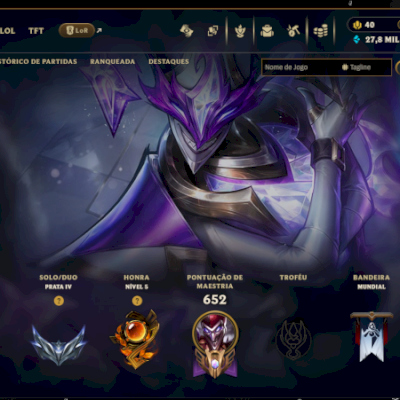 Conta Main Suporte Level 660
