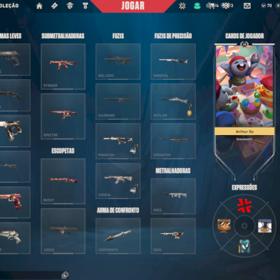 Conta Valorant com algumas skins