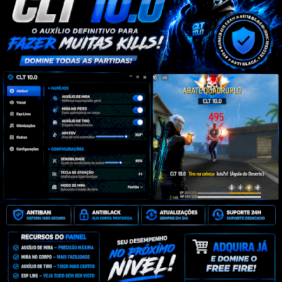 PAINEL CLT, FACA 10 A 12 KILLS POR PARTIDA