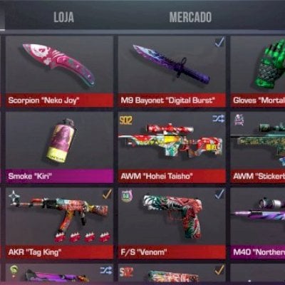 VENDO CONTA DE STANDOFF 2 COM INVENTARIO ROXO E VERDE