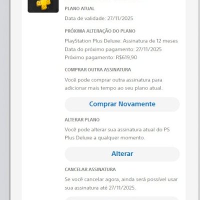conta ps plus deluxee com mais de 10 jogos