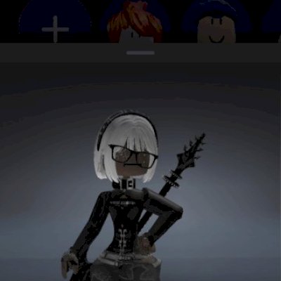 Conta feminina focada em roupas