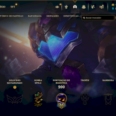 Conta LOL ( League of Legends ) UNRANKED 200 SKINS