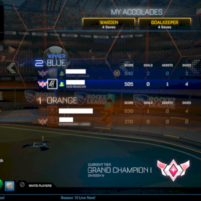 CONTA ROCKET LEAGUE COM TAG GC S18