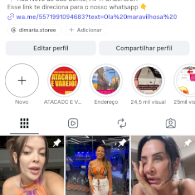 Di Maria, uma conta com seguidores reais e que compram muito.