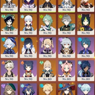 GENSHIN IMPACT - AR59, VENTI - C1, ARCONTES, NEUVILLETTE, ARLECCHINO, NAVIA