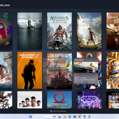 CONTA STEAM 8 ANOS DIVEROS JOGOS COMPLETOS