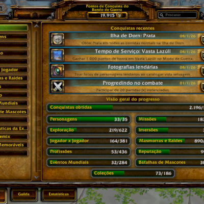 Conta Wow, Expansão Midnight, criada em 2014.