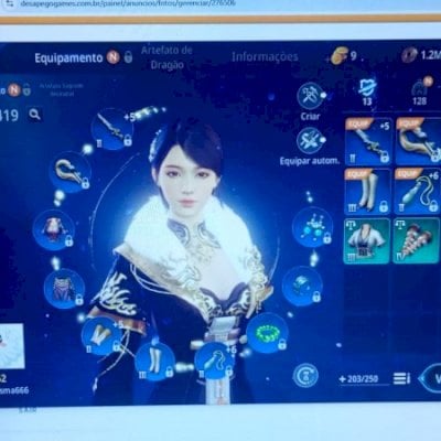 conta  lvl 52 com 58k de forca