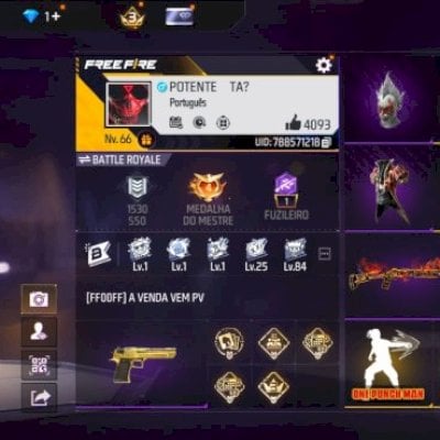 Conta free fire 2019