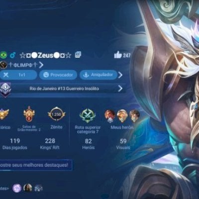 Conta de honor of king mítica 25 estrelas