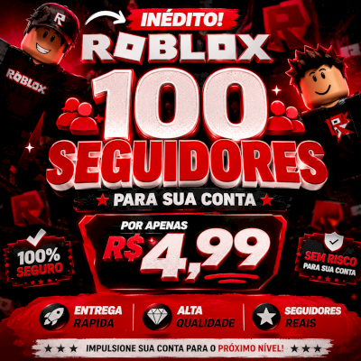 👑 SEGUIDORES NO ROBLOX | 🚀✨️ EXCLUSIVO | ✅️ COMPRA RÁPIDA E SEGURA