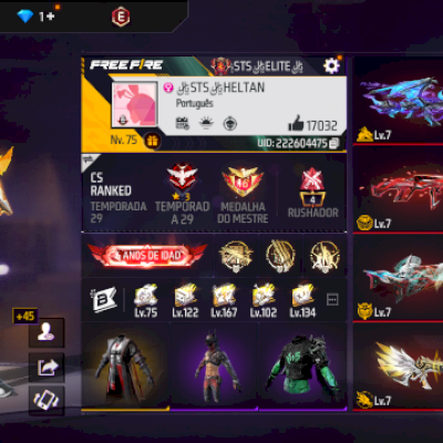 700 PEITORAIS 12 ARMAS EVOLUTIVAS 132 EMOJI E MUITO MAIS