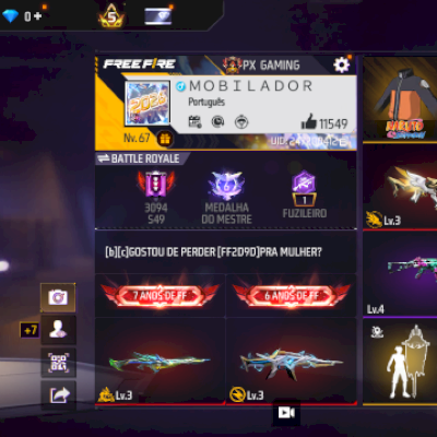 Vendo conta de Free fire boa