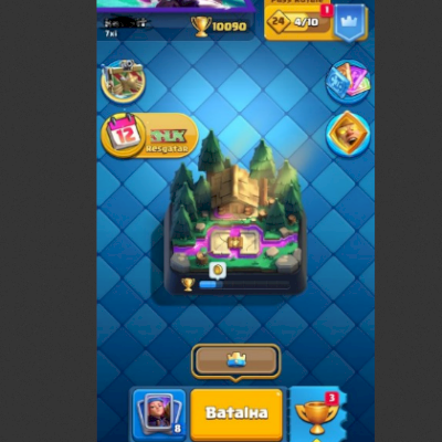Conta de Clash Royale LVL 44/10k troféus(8 ANOS DE JOGO) LEIA A DESCRIÇÃO