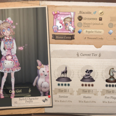 CONTA IDENTITY V - SKINS RARAS S E DE DIFERENTES DE CROSSOVERS.