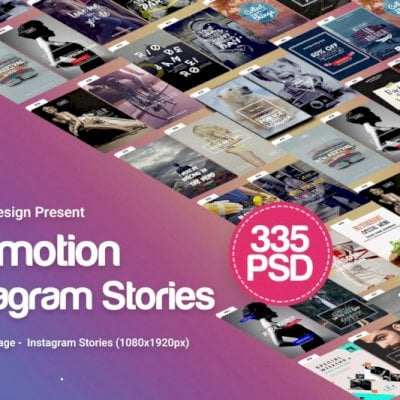 Instagram Stories – 335 PSD Novidades