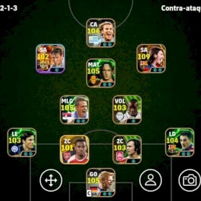 CONTA EFOOTBALL MOBILE, COM VÁRIOS ÉPICOS.
