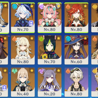 NEUVILLETTE COM BISS + HUTAO COM BISS + MAVUIKA + ARLECCHINO + VARESA + FURINA