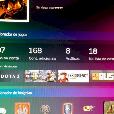 Conta steam.  197 jogos