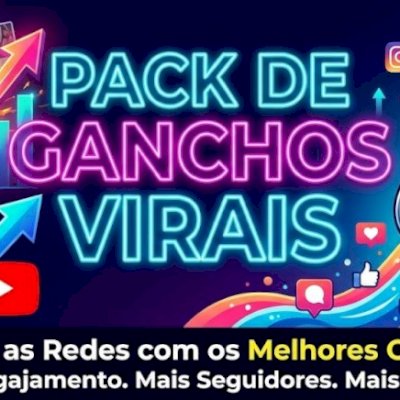🪝 PACK GANCHOS VIRAIS (VÍDEO): +5000 Visual Hooks 🛑 | Aumente o CTR e Retenção