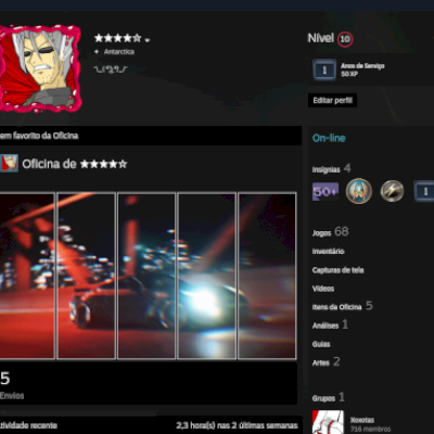 CONTA STEAM COM PRIME CS E 68 JOGOS