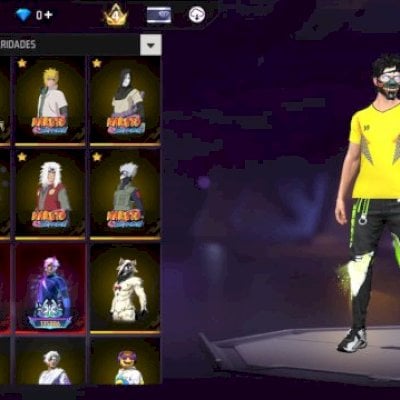 🔥 CONTA FREE FIRE À VENDA – 2 ANGELICAIS, TODAS AS CAMISAS DE TIME ! 🔥