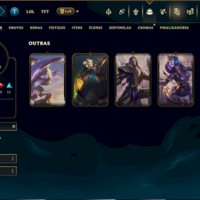 Unranked com 90 Champs e 40 Skins