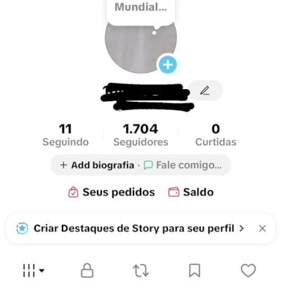 Conta TikTok com seguidores reais