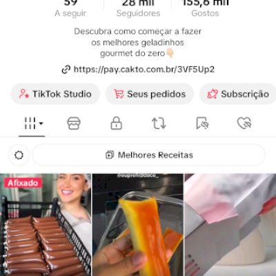 TikTok com 28k de Seguidores + Tiktok Shop