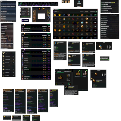 Conta Gold, Legacy 77, Ranger 9 (Max), 342 Inventory Slots, 3 Lands, Leather Set