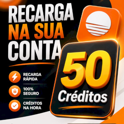 BASE44 - RECARGA NA SUA CONTA 50 Créditos