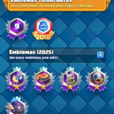 Conta top br clash royale, lvl67. Crl2018