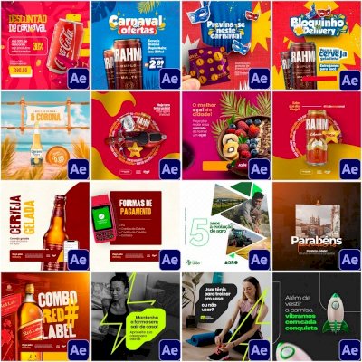 110 Feeds Animados para Redes Sociais – Diversos Nichos e Alta Qualidade