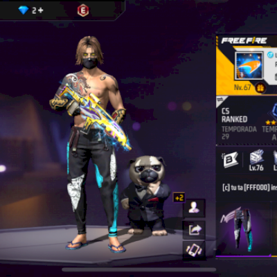 Vendo conta de Free fire gemada!!💎