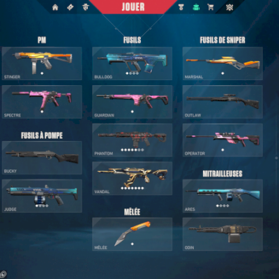 Valorant account com skins