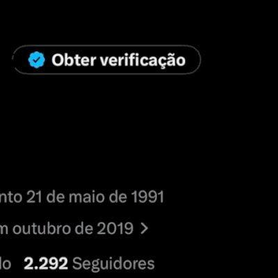 Conta do X/Twitter Com mais de 2k seguidores